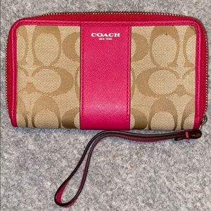 COACH small color block wristlet